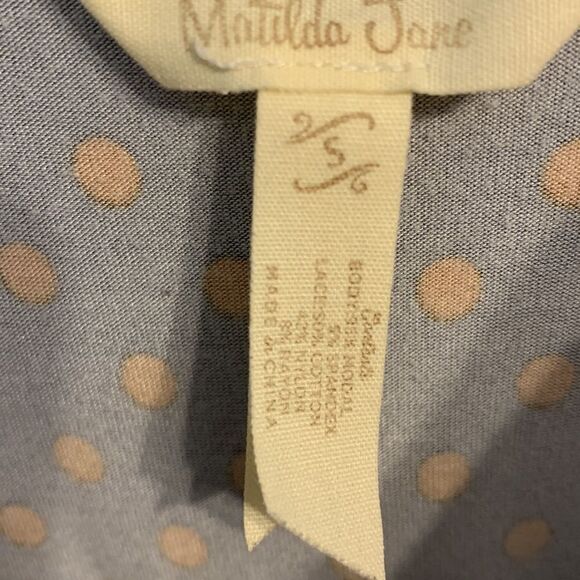 Matilda Jane spaghetti strap size small top with lace raffle bottom - Picture 3 of 6